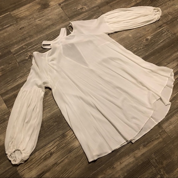 Free people Drift Away Cold Shoulder Blouse - Picture 5 of 6